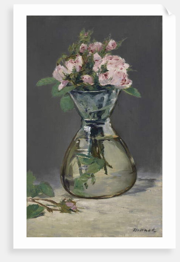 Moss Roses in a Vase, 1882 by Edouard Manet