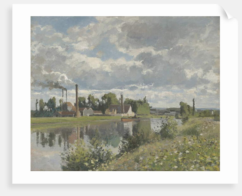 The River Oise near Pontoise, 1873 by Camille Pissarro
