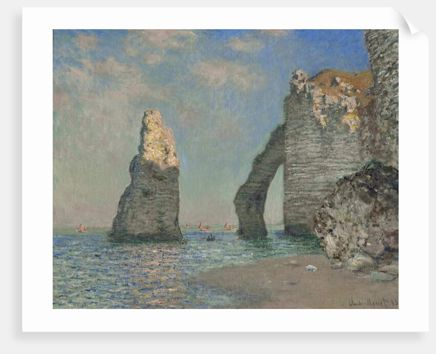 The Cliffs at Etretat, 1885 by Claude Monet
