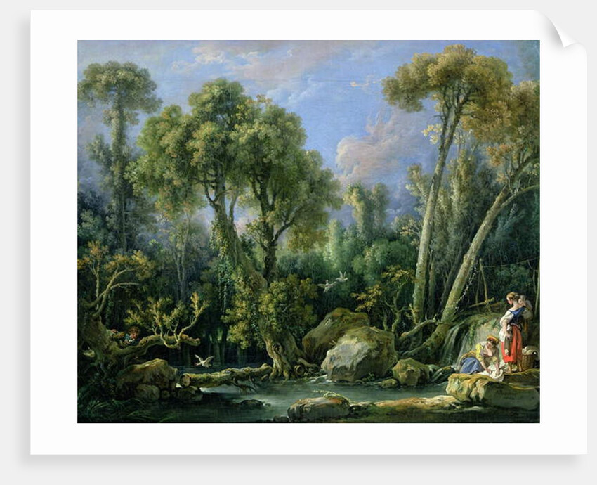 Laundresses in a Landscape, 1760 by Francois Boucher