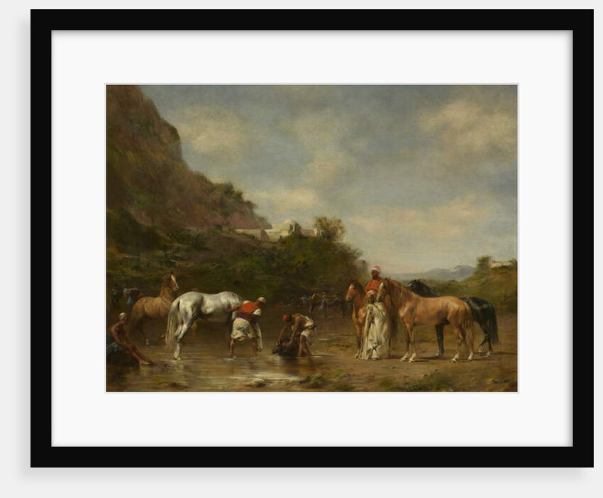 Arabs Watering Their Horses, 1872 by Eugene Fromentin