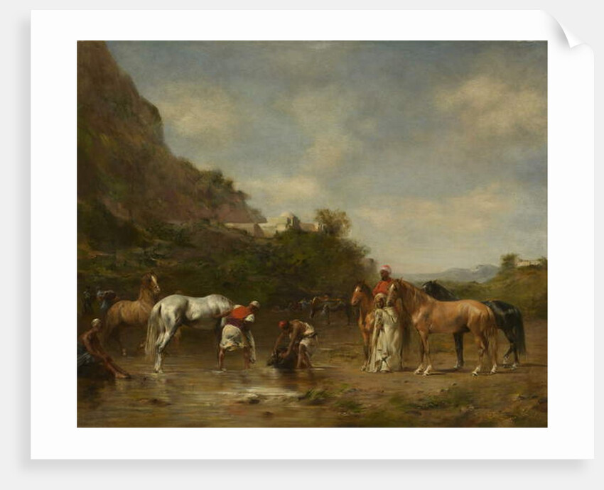 Arabs Watering Their Horses, 1872 by Eugene Fromentin