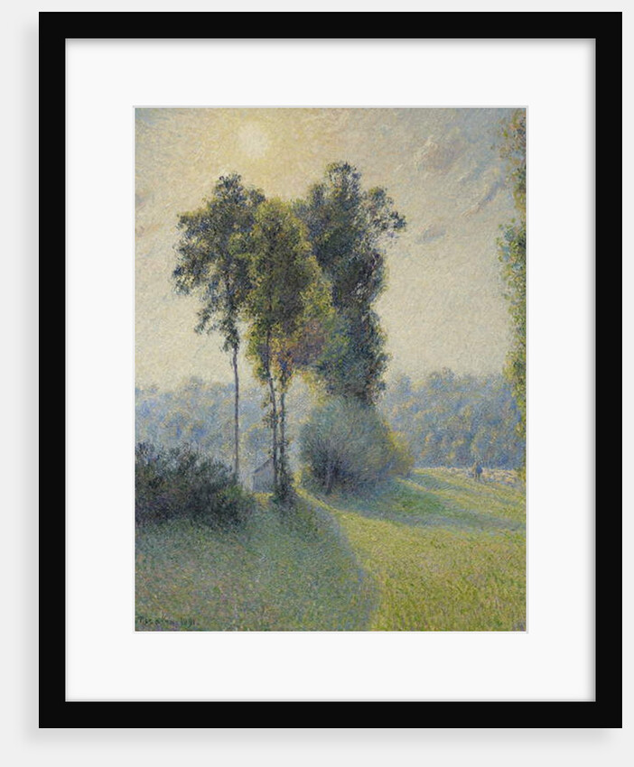 Landscape at Saint-Charles, near Gisors, Sunset, 1891 by Camille Pissarro