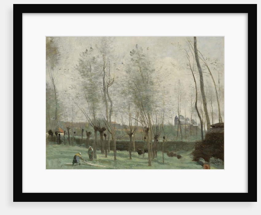 Washerwomen in a Willow Grove, 1871 by Jean Baptiste Camille Corot