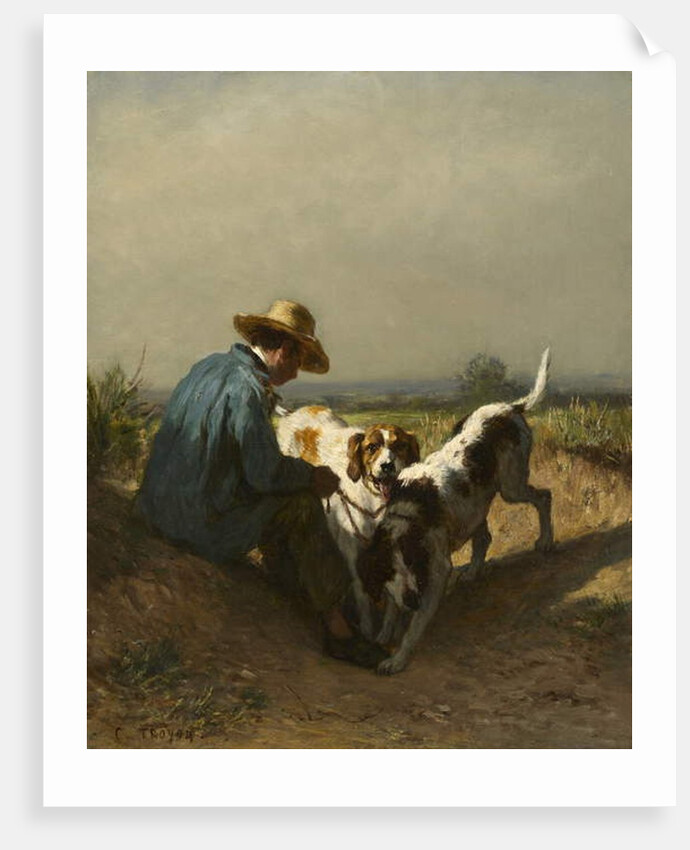 The Gamekeeper, 1850s by Constant-Emile Troyon