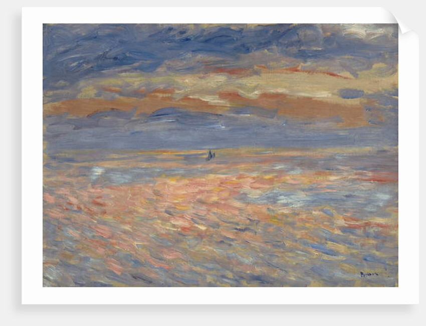 Sunset, 1879 or 1881 by Pierre Auguste Renoir