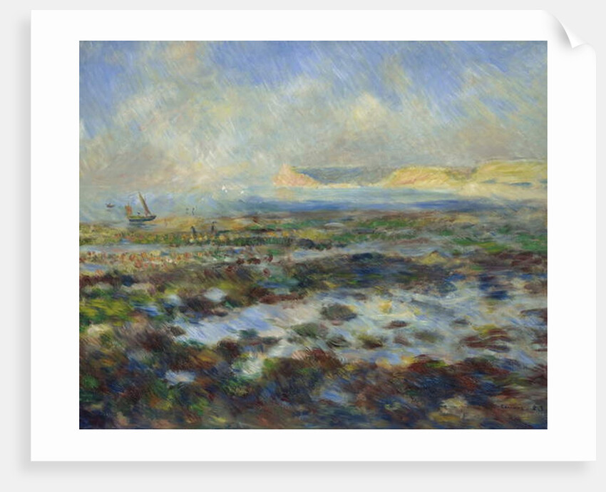 Low Tide, Yport, 1883 by Pierre Auguste Renoir