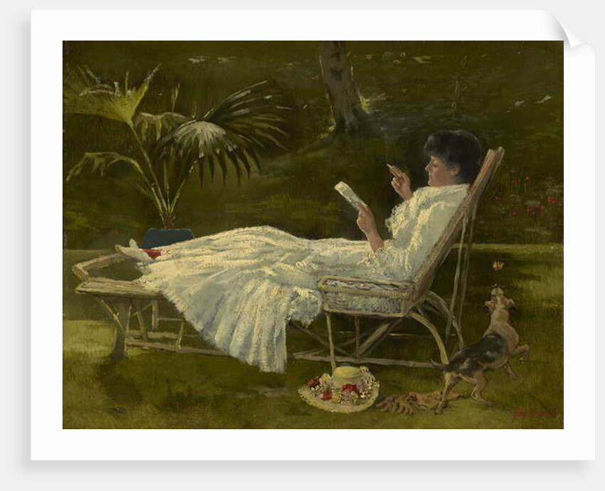 Woman Reading, c.1910 by Barbour Barbour
