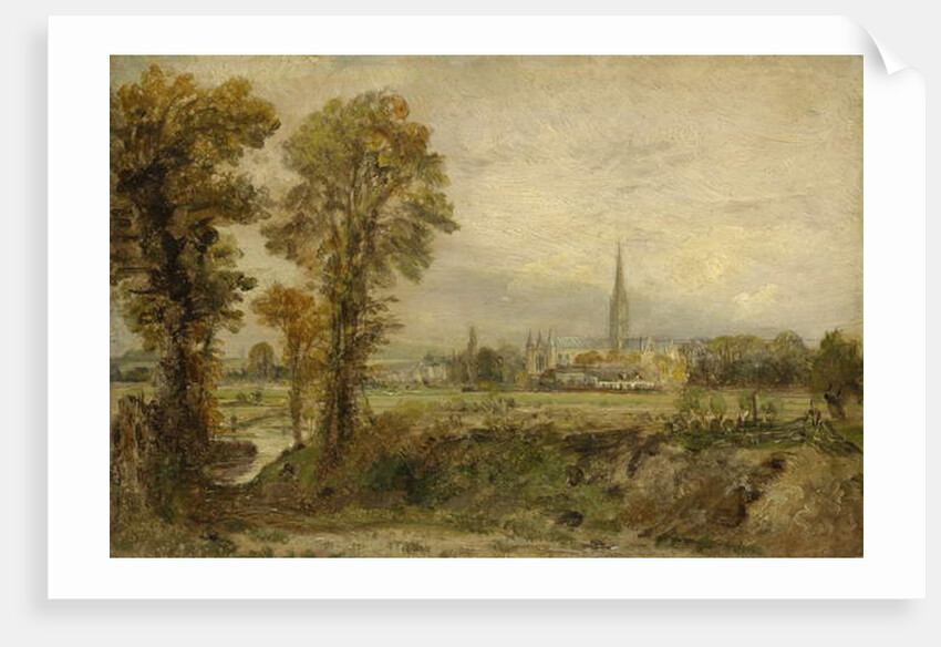 Distant View of Salisbury Cathedral, 1821 by John Constable