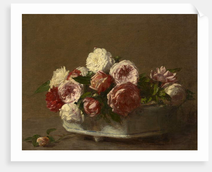 Roses in a Porcelain Planter, c.1875-1900 by Victoria Dubourg
