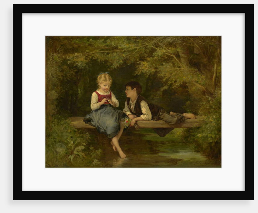 First Love, c.1872 by Timoleon Marie Lobrichon