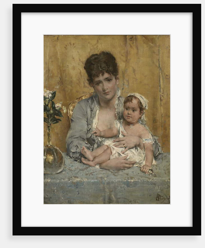 Mother and Child, c.1875-80 by Alfred Emile Stevens