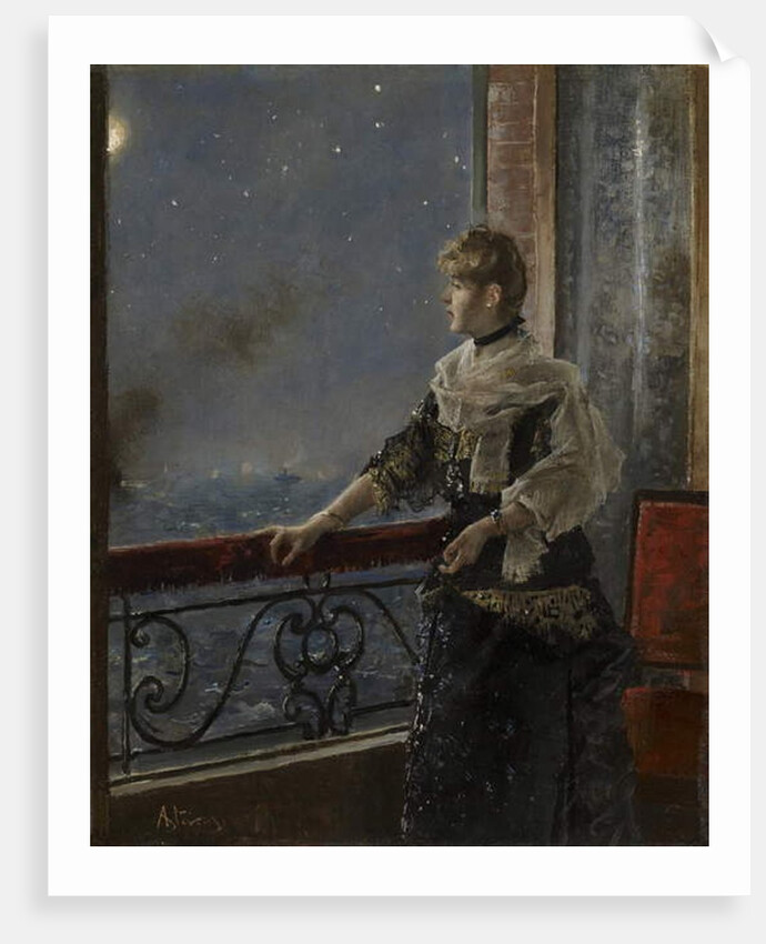 Moonlight, c.1885 by Alfred Emile Stevens