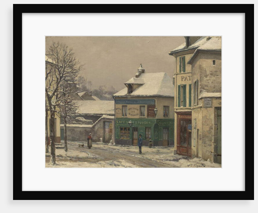 Snow Effect in the Suburbs, c.1875-85 by Victor Vignon