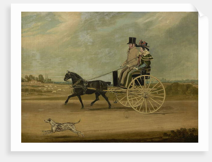 Tom Thumb with Peter Brown and His Wife in a Gig, 1828 by James Pollard