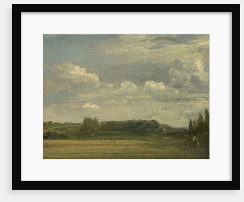 East Bergholt Common, View toward the Rectory, 18th August 1813 by John Constable