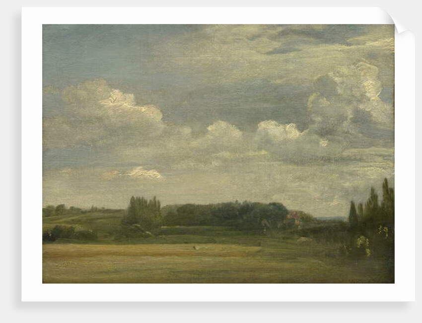 East Bergholt Common, View toward the Rectory, 18th August 1813 by John Constable