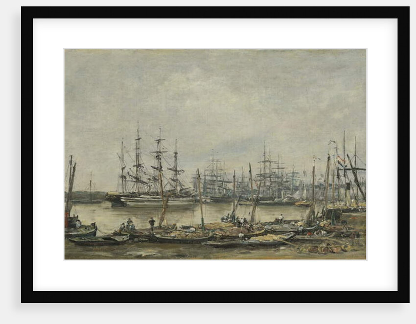 Bordeaux, the Quais, 1874 by Eugene Louis Boudin