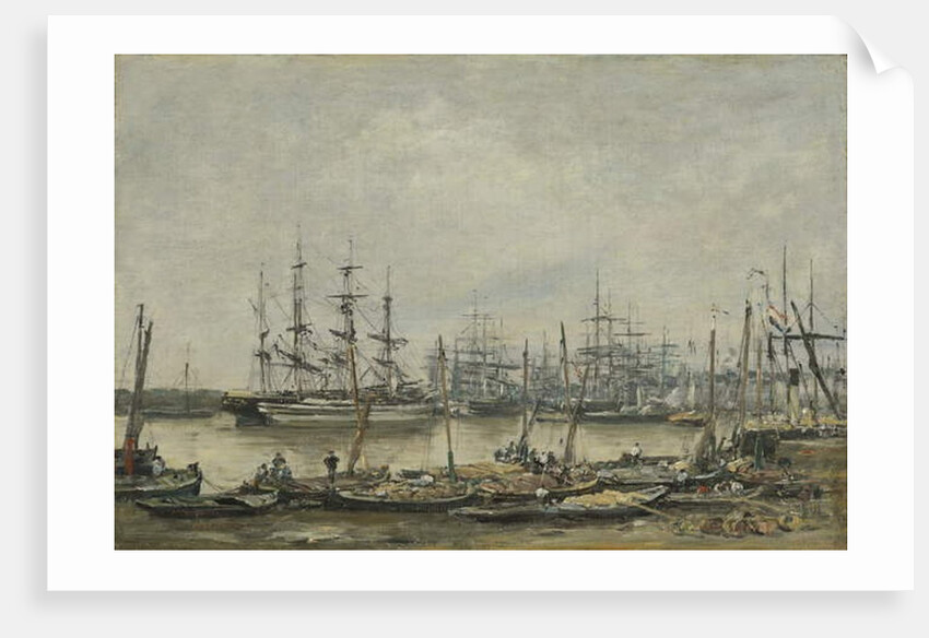 Bordeaux, the Quais, 1874 by Eugene Louis Boudin