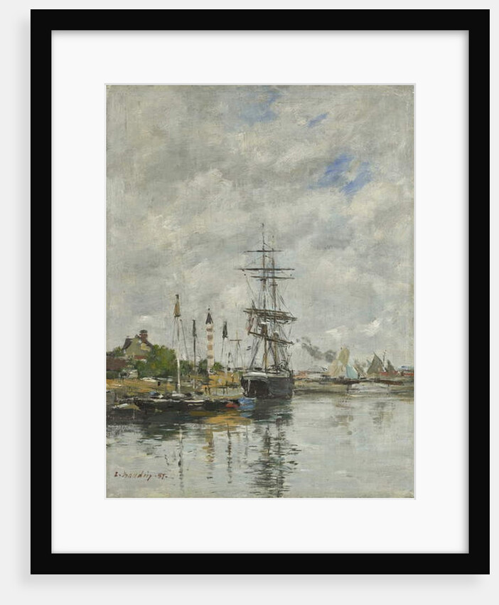 Deauville, the Boat Basin, 1887 by Eugene Louis Boudin