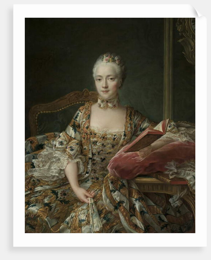 Portrait of the Marquise d'Aguirandes, 1759 by Francois-Hubert Drouais