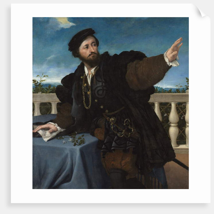 Portrait of a Man, possibly Girolamo Rosati, 1533-34 by Lorenzo Lotto