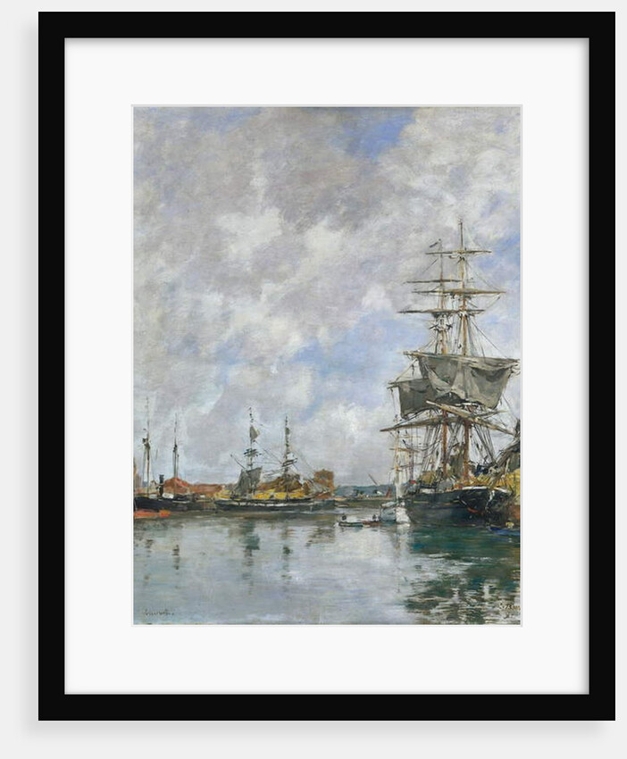 The Dock of Deauville, 1891 by Eugene Louis Boudin