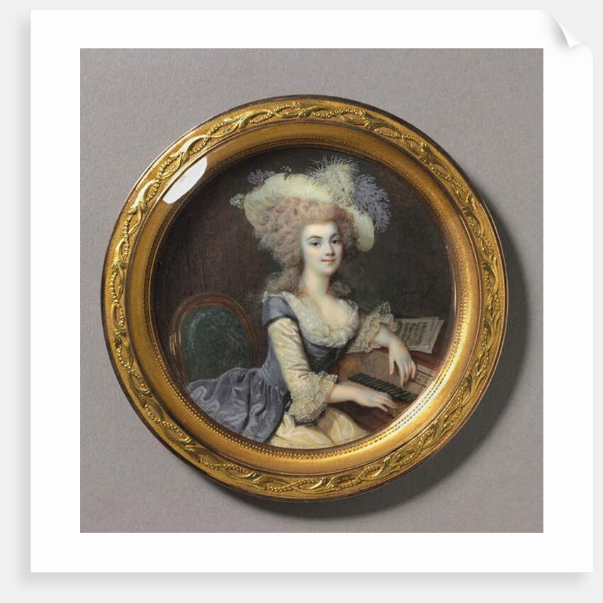 Portrait of a Woman at a Harpsichord, c.1788 by Francois Dumont