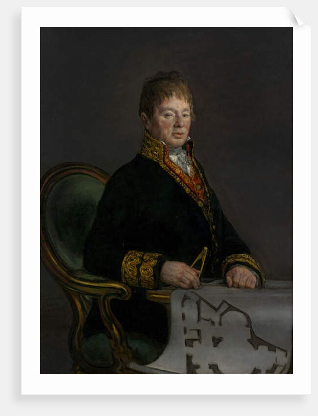 Portrait of Don Juan Antonio Cuervo, 1819 by Francisco Jose de Goya y Lucientes