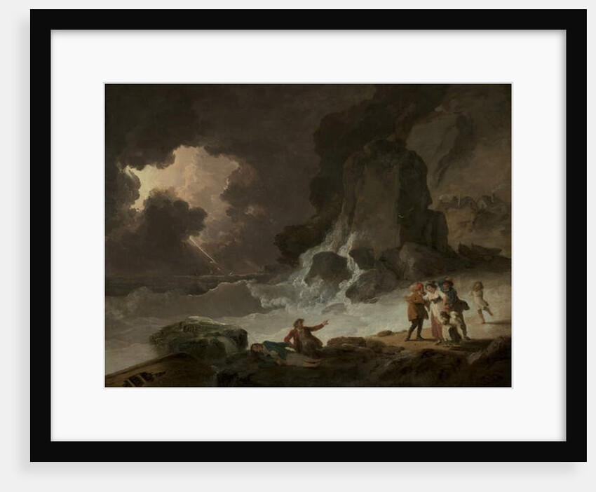 A Storm Behind the Isle of Wight, 1790s by Julius Caesar Ibbetson