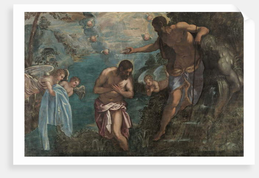 Baptism of Christ, 1580s by Jacopo Robusti (studio of) Tintoretto