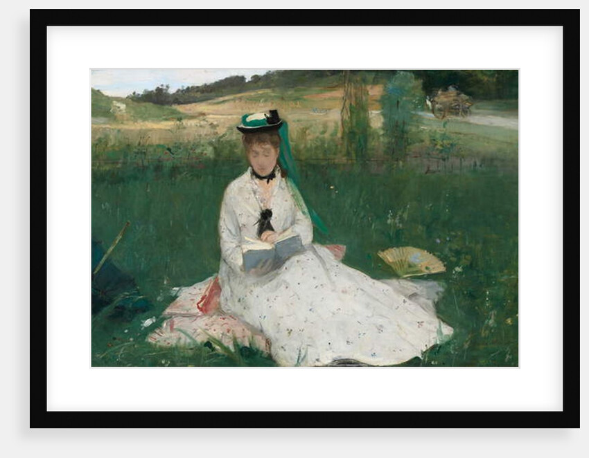 Reading, 1873 by Berthe Morisot
