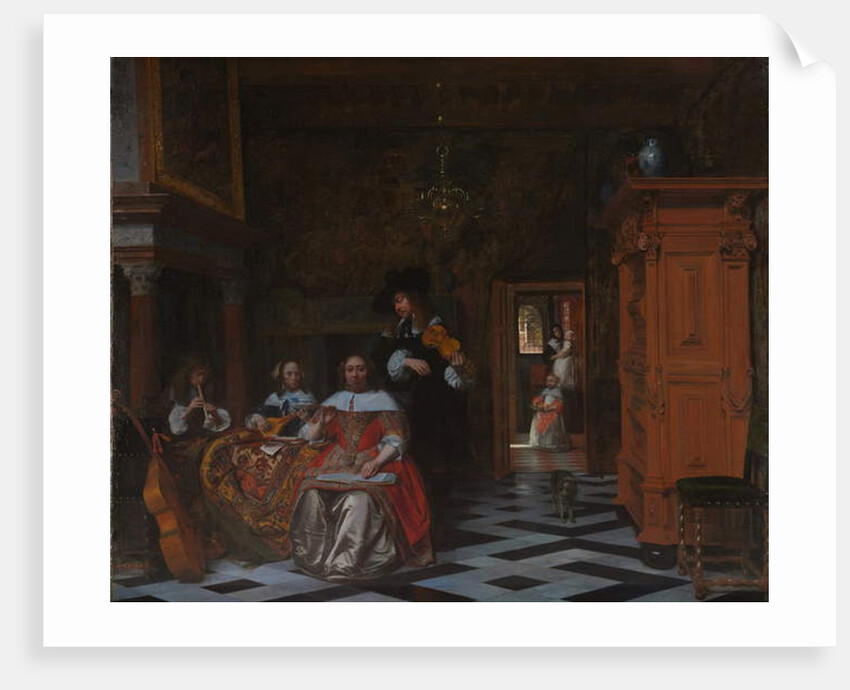 Portrait of a Family Playing Music, 1663 by Pieter de Hooch