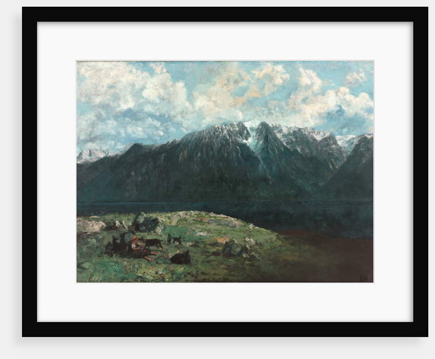 Panoramic View of the Alps, Les Dents du Midi, 1877 by Gustave Courbet