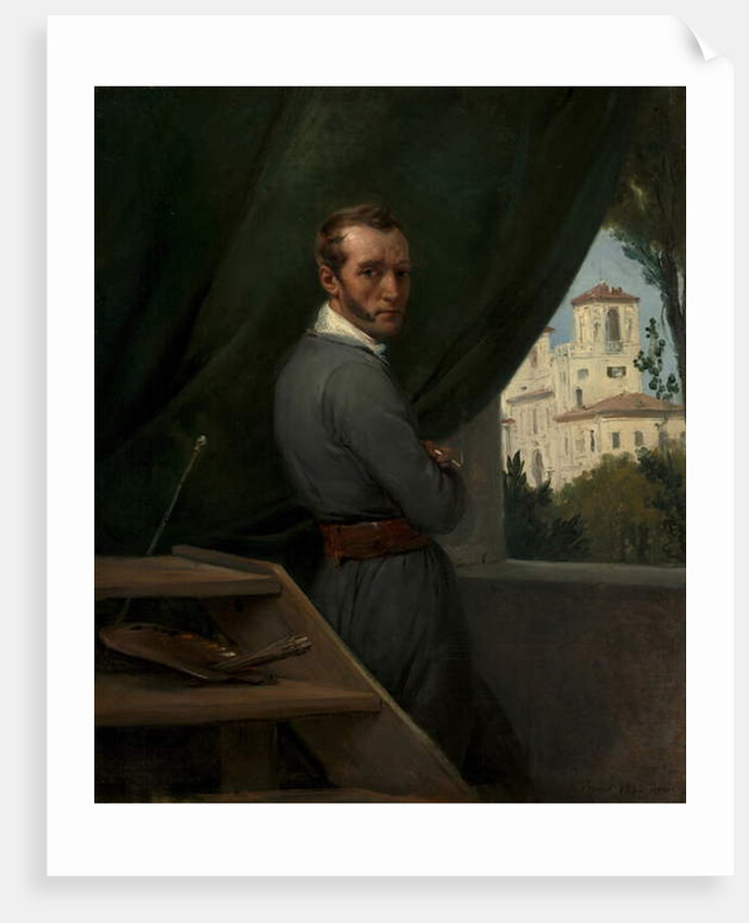 Self-Portrait in Rome, 1832 by Emile Jean Horace Vernet