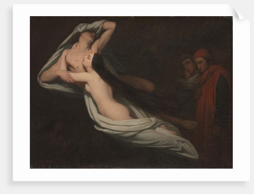 Dante and Virgil Meeting the Shades of Francesca da Rimini and Paolo, 1851 by Ary Scheffer
