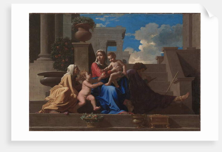 The Holy Family on the Steps, 1648 by Nicolas Poussin