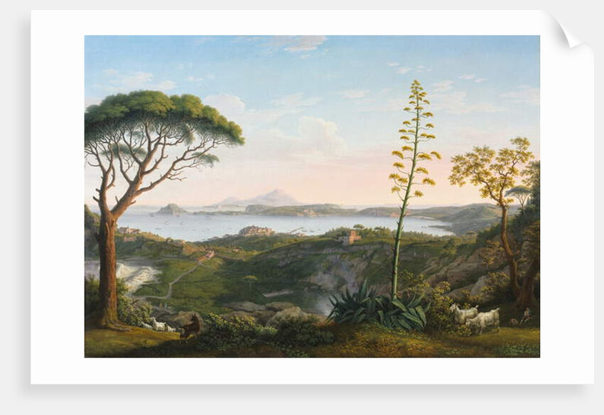 View of the Gulf of Pozzuoli from Solfatara, 1803 by Jacob-Philippe Hackert