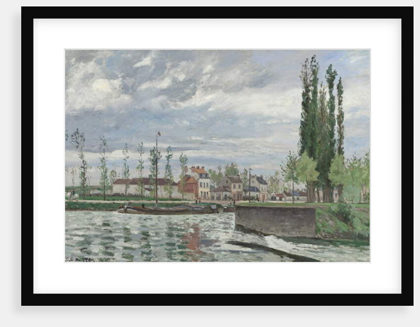 The Lock at Pontoise, 1872 by Camille Pissarro