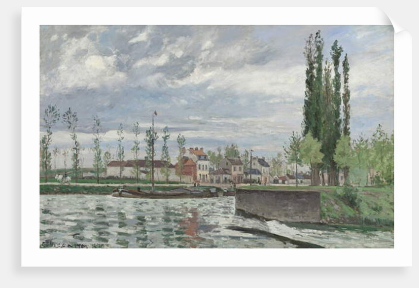 The Lock at Pontoise, 1872 by Camille Pissarro