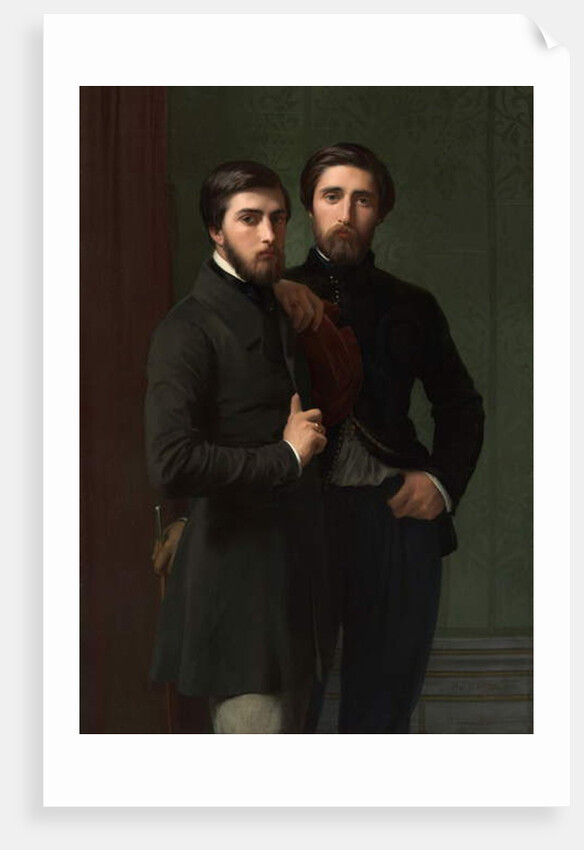 René-Charles Dassy and His Brother Jean-Baptiste-Claude-Amédé Dassy, 1850 by Hippolyte Flandrin