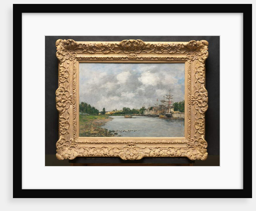 View of the Port of Saint-Valéry-sur-Somme, 1891 by Eugene Louis Boudin