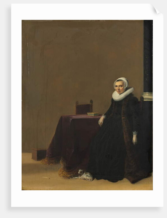 Portrait of a Woman with a Dog, c.1635 by Hendrick Gerritsz Pot