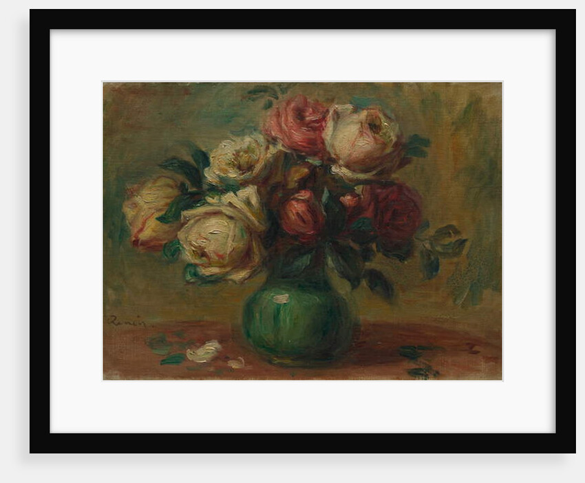 Roses in a Vase, c. 1890 by Pierre Auguste Renoir