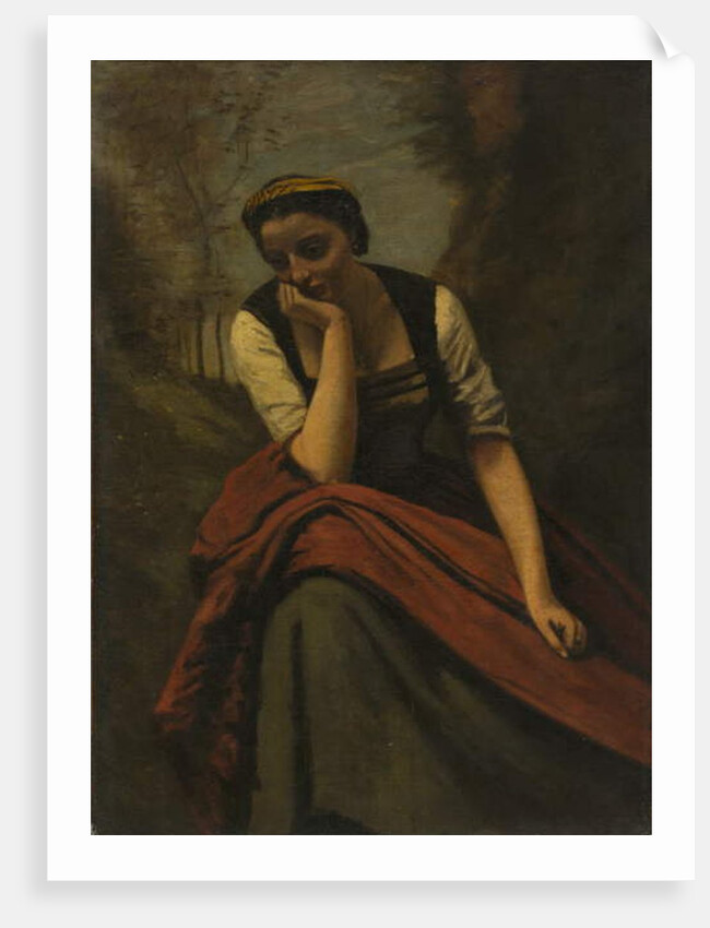 Woman Meditating, c.1870 by Jean Baptiste Camille Corot