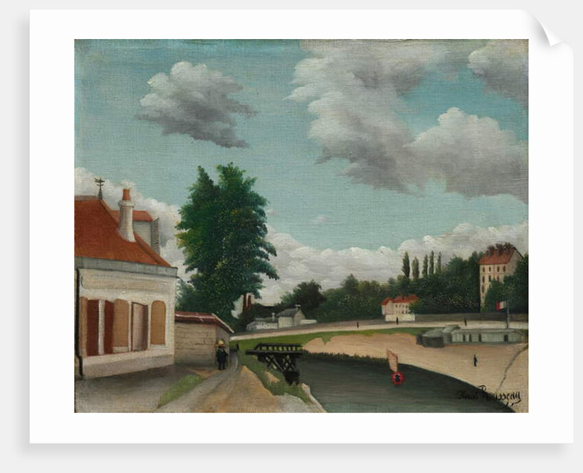Outskirts of Paris, c.1900 by Henri J.F. (1844-1910) Rousseau