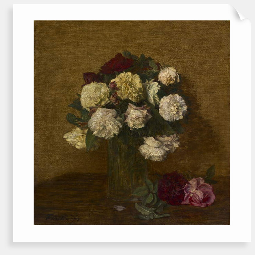 Roses in a Vase, 1878 by Henri Fantin-Latour