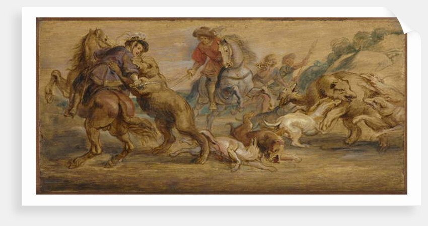 Study for 'The Bear Hunt', c.1639 by Peter Paul Rubens