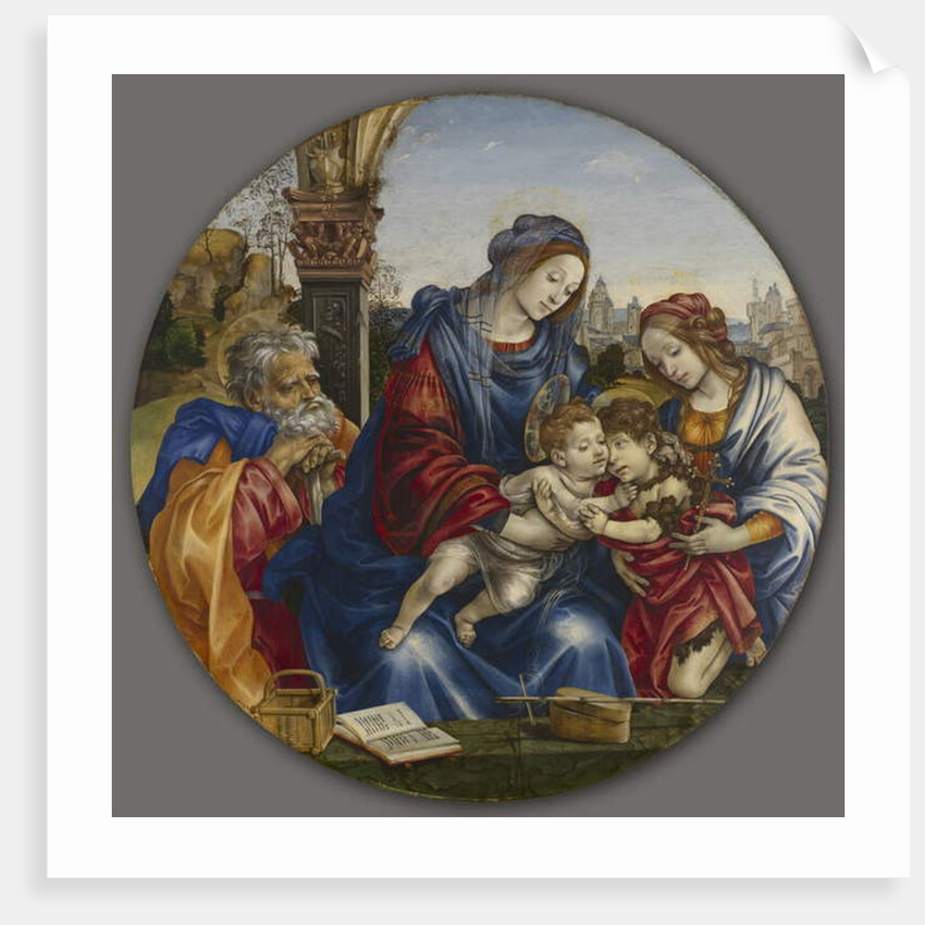 The Holy Family with Saint John the Baptist and Saint Margaret, c.1495 by Filippino Lippi
