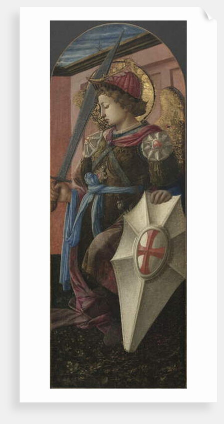 Panel from a Triptych: The Archangel Michael, 1458 by Fra Filippo Lippi